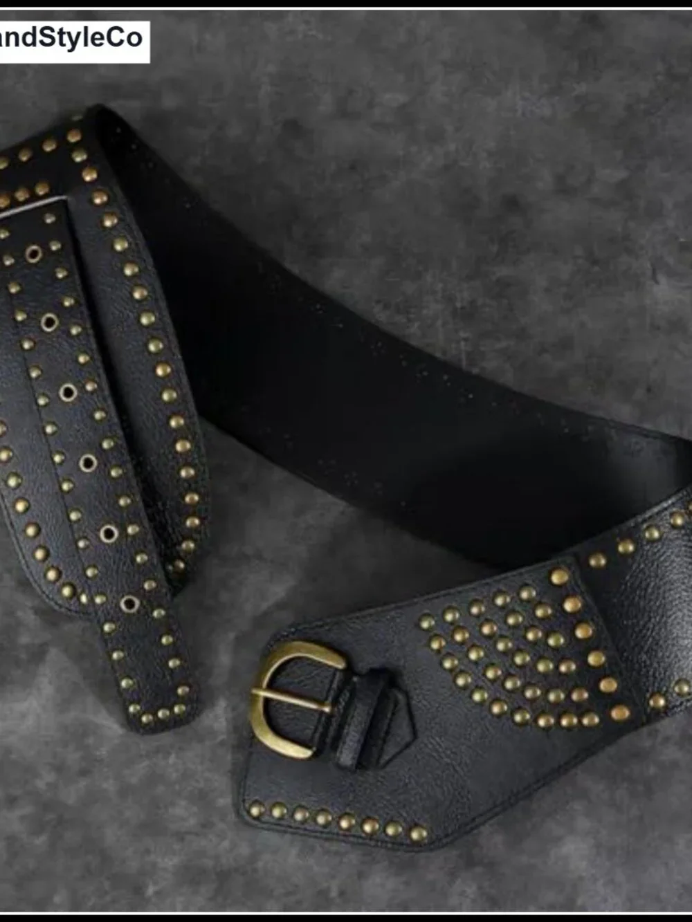 Women's Western Cowboy Leather Wide Belt Embossed Boho Cowgirl Waist Belt for